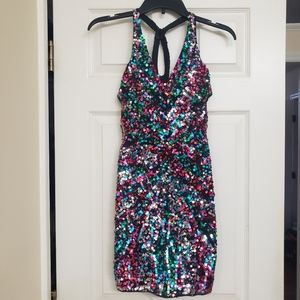 Mac Duggal Couture x Cassandra Stone Sequin Dress